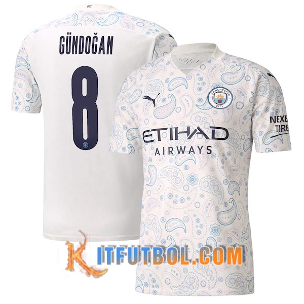 Camisetas Futbol Manchester City (Gundogan 8) Tercera 20/21
