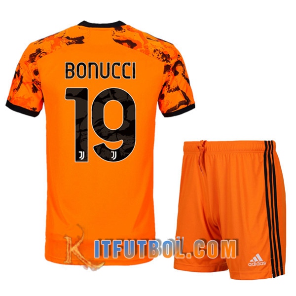 Camisetas Futbol Juventus (BONUCCI 19) Ninos Tercera 20/21