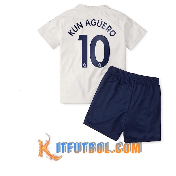 Camisetas Futbol Manchester City (Agüero 10) Ninos Tercera 20/21