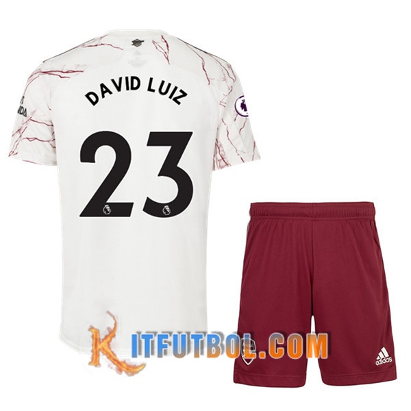 Camisetas Futbol Arsenal (David Luiz 23) Ninos Segunda 20/21