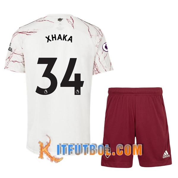 Camisetas Futbol Arsenal (Granit Xhaka 34) Ninos Segunda 20/21