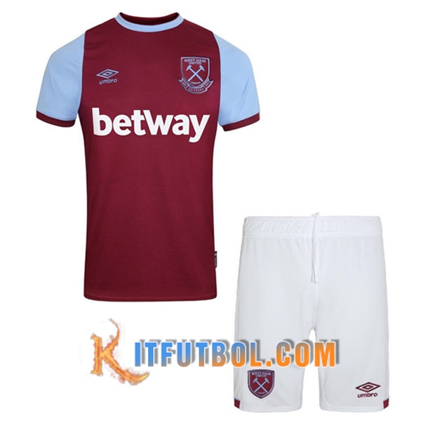 Camisetas Futbol West Ham Ninos Primera 20/21