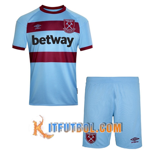 Camisetas Futbol West Ham Ninos Segunda 20/21
