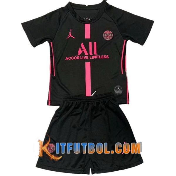 Camisetas Futbol PSG Ninos Negro 20/21
