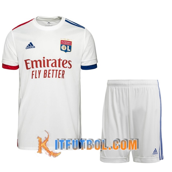 Traje Camisetas Futbol Lyon OL Primera + Cortos 20/21
