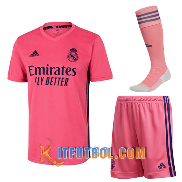 Traje Camisetas Futbol Real Madrid Segunda (Cortos+Calcetines) 20/21