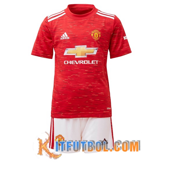 Nueva Camisetas Personalizadas Futbol Manchester United Ninos Primera 20/21