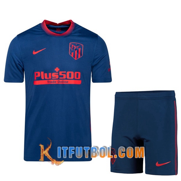 Traje Camisetas Futbol Atletico Madrid Segunda + Cortos 20/21