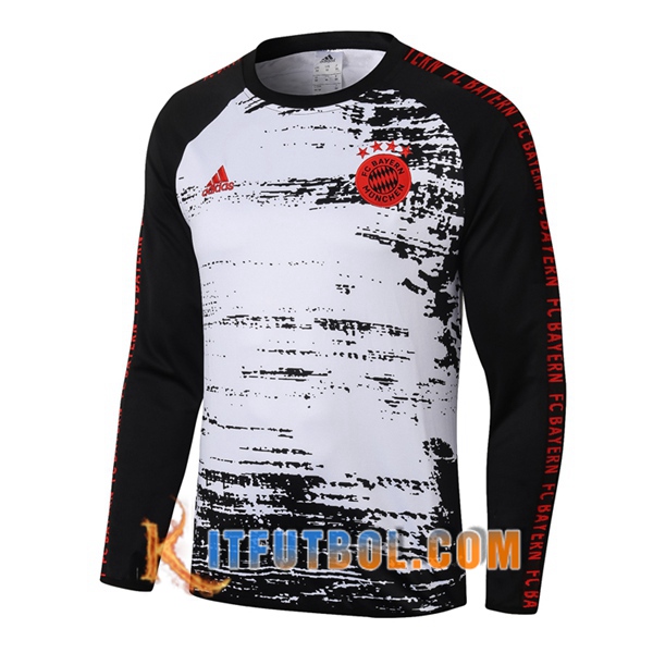 Nueva Entrenamiento Sudadera Bayern Munich Blanco 20/21