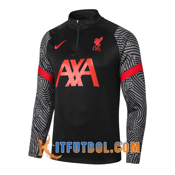 Nueva Entrenamiento Sudadera FC Liverpool Negro 20/21