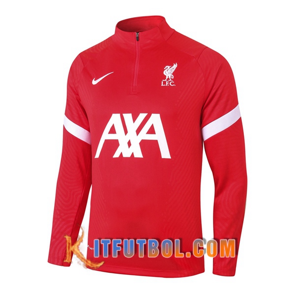 Nueva Entrenamiento Sudadera FC Liverpool Roja 20/21