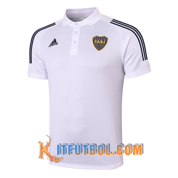 Nueva Polo Futbol Boca Juniors Blanco 20/21