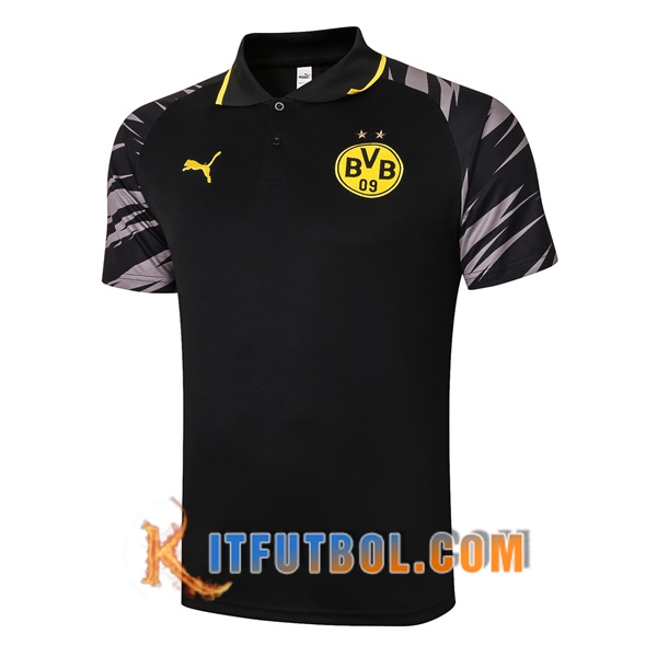 Nueva Polo Futbol Dortmund BVB Negro 20/21