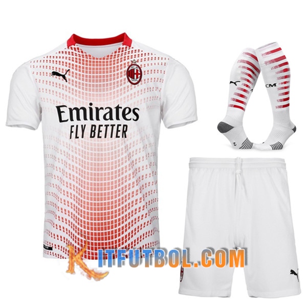 Traje Camisetas Futbol Milan AC Segunda (Cortos+Calcetines) 20/21