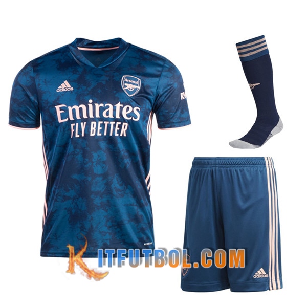 Traje Camisetas Futbol Arsenal Tercera (Cortos+Calcetines) 20/21