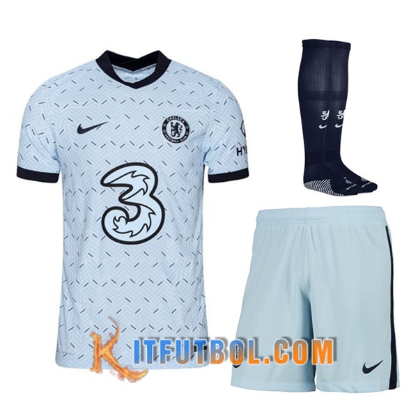 Traje Camisetas Futbol FC Chelsea Segunda (Cortos+Calcetines) 20/21