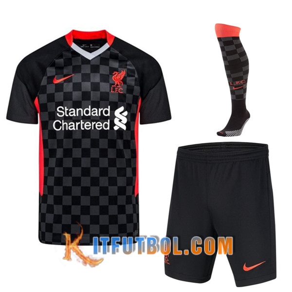 Traje Camisetas Futbol FC Liverpool Tercera (Cortos+Calcetines) 20/21