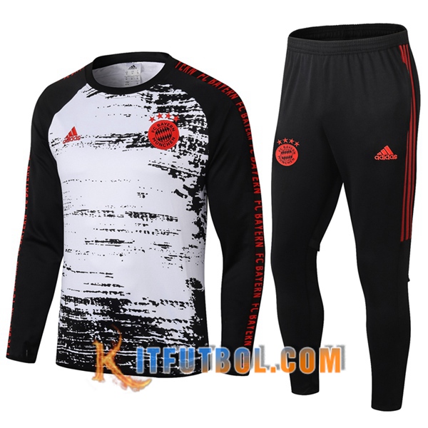 Nueva Chandal Futbol + Pantalones Bayern Munich Blanco 20/21