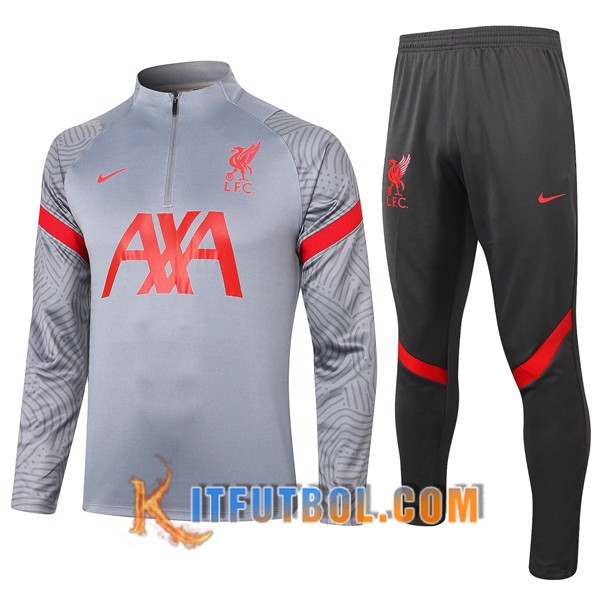Nueva Chandal Futbol + Pantalones FC Liverpool Gris 20/21