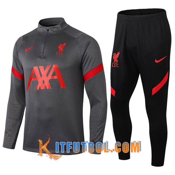 Nueva Chandal Futbol + Pantalones FC Liverpool Gris 20/21