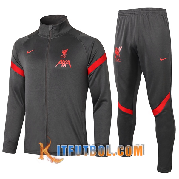 Nueva Chandal Futbol - Chaqueta + Pantalones FC Liverpool Gris 20/21