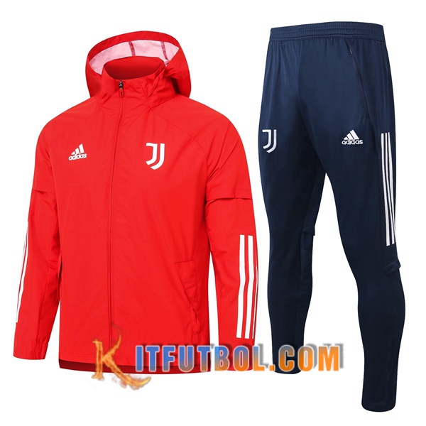 Nueva Chandal Futbol - Rompevientos + Pantalones Juventus Roja 20/21