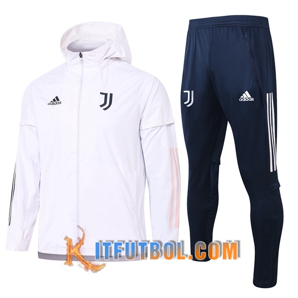 Nueva Chandal Futbol - Rompevientos + Pantalones Juventus Blanco 20/21