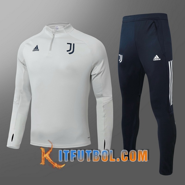 Nueva Chandal Futbol Juventus Ninos Gris 20/21