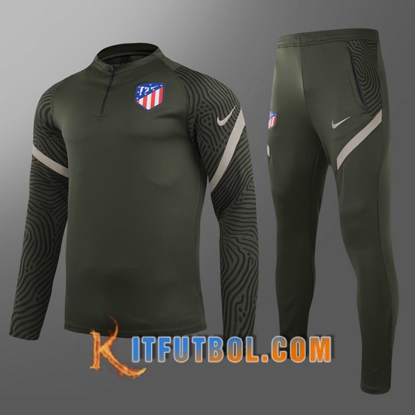 Nueva Chandal Futbol Atletico Madrid Ninos Verde 20/21