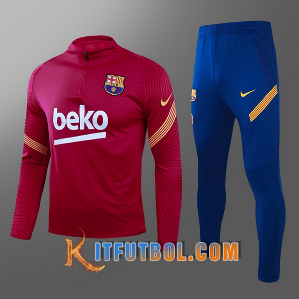 Nueva Chandal Futbol - Chaqueta FC Barcelona Ninos Roja 20/21