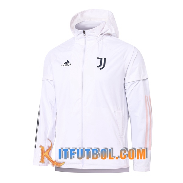 Nueva Chaqueta Futbol Rompevientos Juventus Blanco 20/21