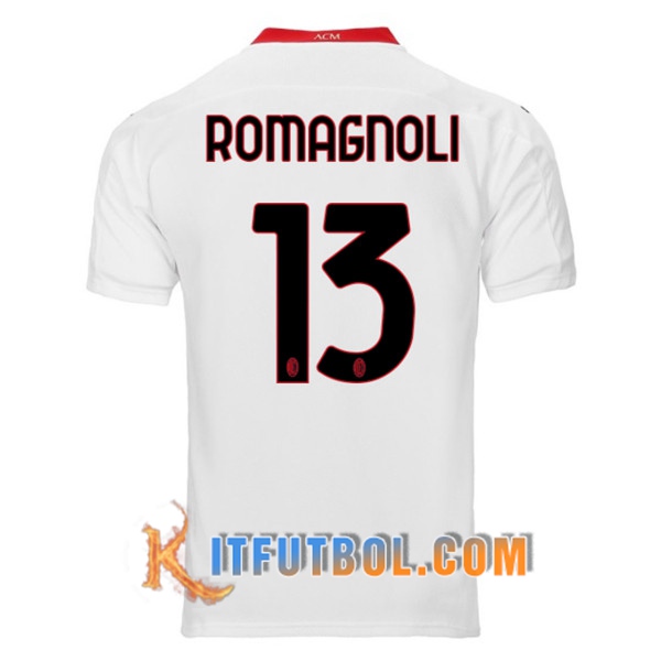 Camisetas Futbol Milan AC (ROMAGNOLI 13) Segunda 20/21