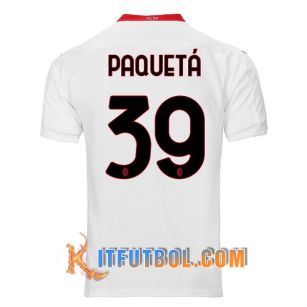 Camisetas Futbol Milan AC (PAQUETA 39) Segunda 20/21