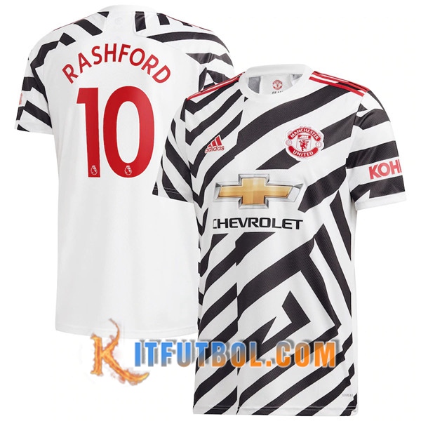 Camisetas Futbol Manchester United (Rashford 10) Tercera 20/21