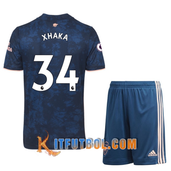 Camisetas Personalizadas Futbol Arsenal (Granit Xhaka 34) Ninos Tercera 20/21