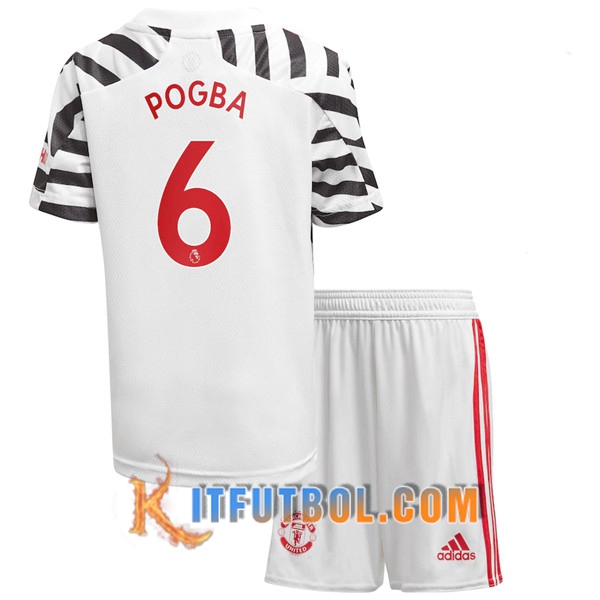 Camisetas Personalizadas Futbol Manchester United (Pogba 6) Ninos Tercera 20/21