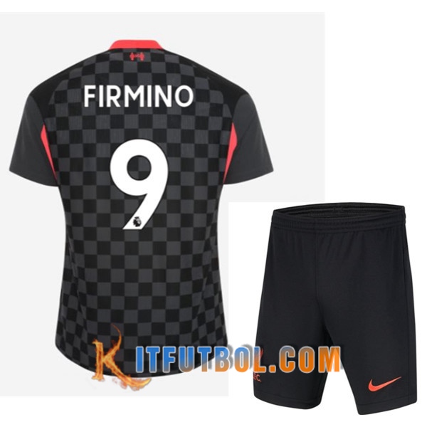 Camisetas Personalizadas Futbol FC Liverpool (FIRMINO 9) Ninos Tercera 20/21