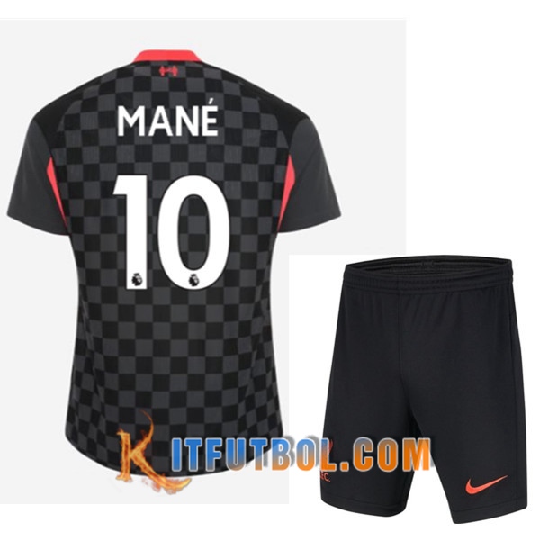 Camisetas Personalizadas Futbol FC Liverpool (MANÉ 10) Ninos Tercera 20/21