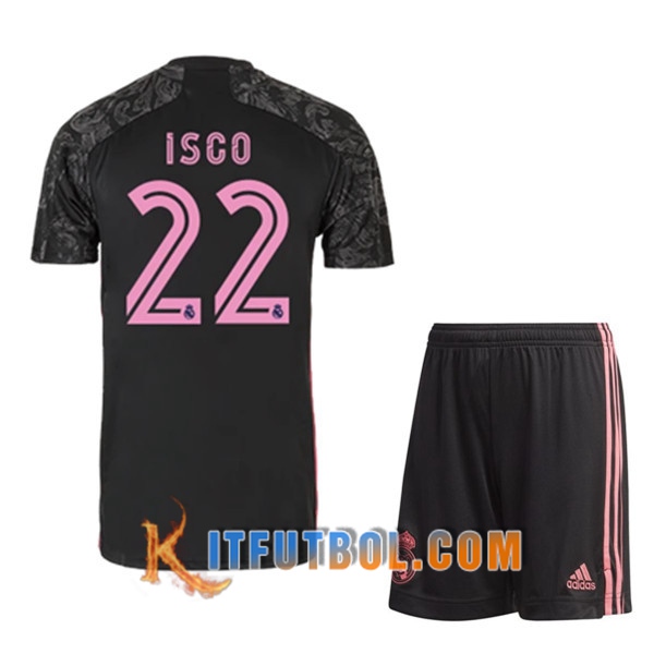 Camisetas Personalizadas Futbol Real Madrid (ISCO 22) Ninos Tercera 20/21