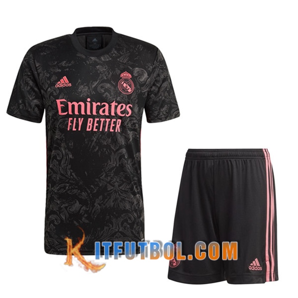 Traje Camisetas Futbol Real Madrid Tercera + Cortos 20/21