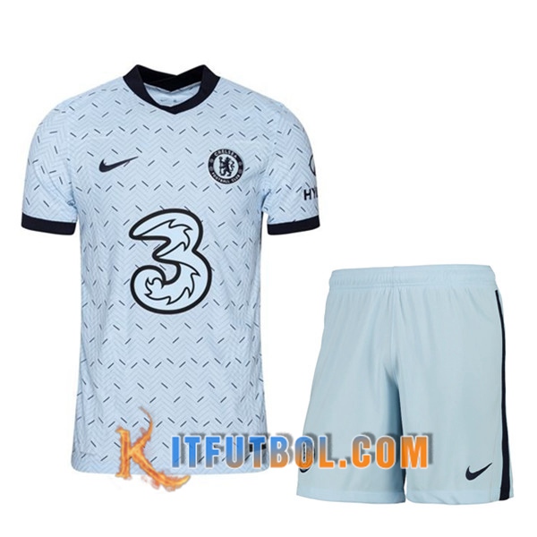 Traje Camisetas Futbol FC Chelsea Segunda + Cortos 20/21