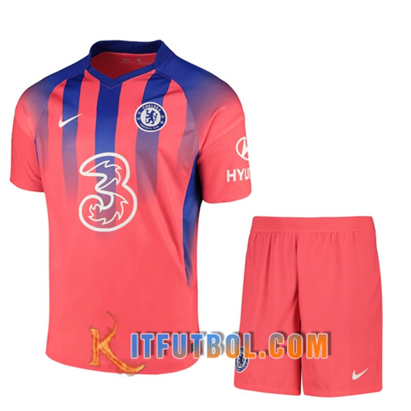 Traje Camisetas Futbol FC Chelsea Tercera + Cortos 20/21