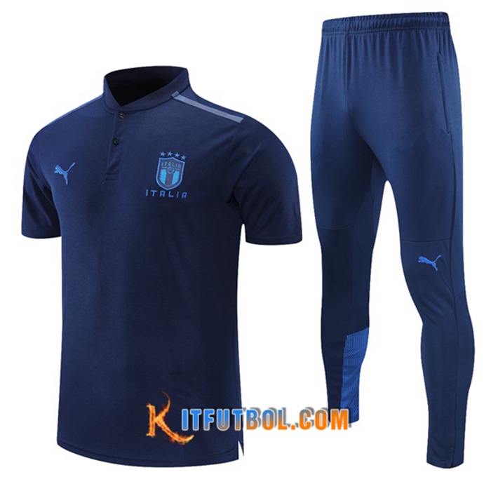 Camiseta Polo Italia + Pantalones Blancaa/Rojo 2021/2022
