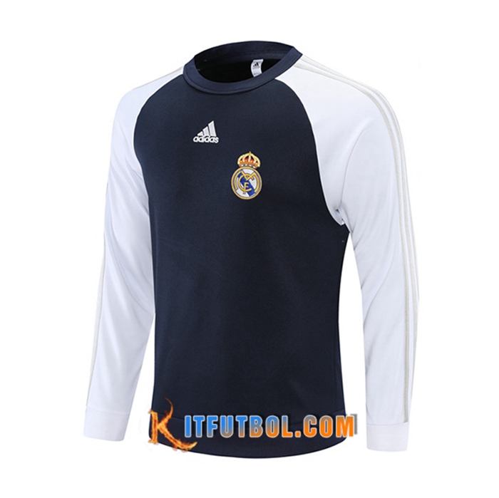 Sudadera De Entrenamiento Real Madrid Azul Marino/Blancaa 2021/2022