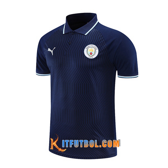 Camiseta Polo Manchester City Azul Marino 2021/2022