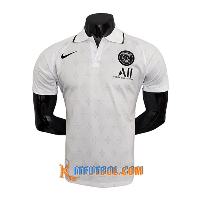 Camiseta Polo Jordan PSG Blancaa 2021/2022 -01