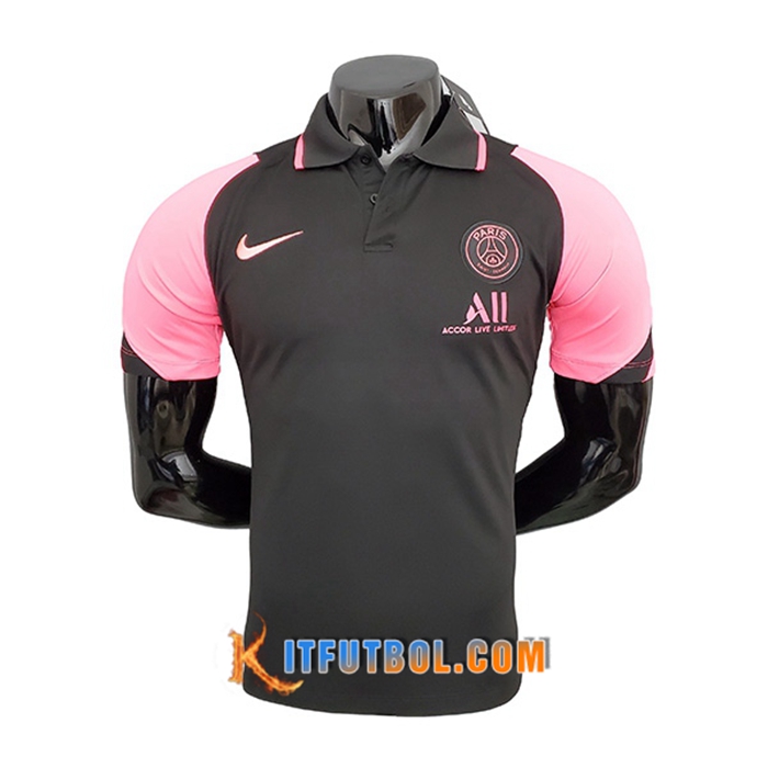 Camiseta Polo Jordan PSG Blancaa/Rosae 2021/2022