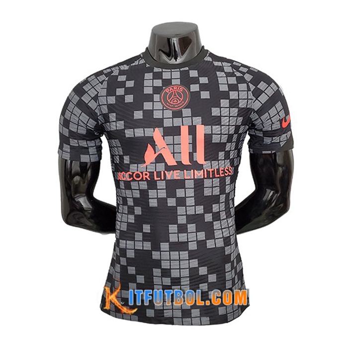 Camiseta Entrenamiento Jordan PSG Negro/Gris 2021/2022