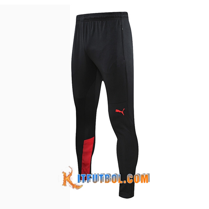Cortos Futbol Milan AC Negro/Rojo 2021/2022 -01