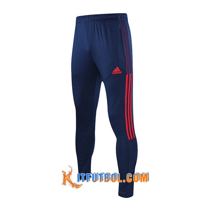 Cortos Futbol Lyon OL Azul Marino/Rojo 2021/2022